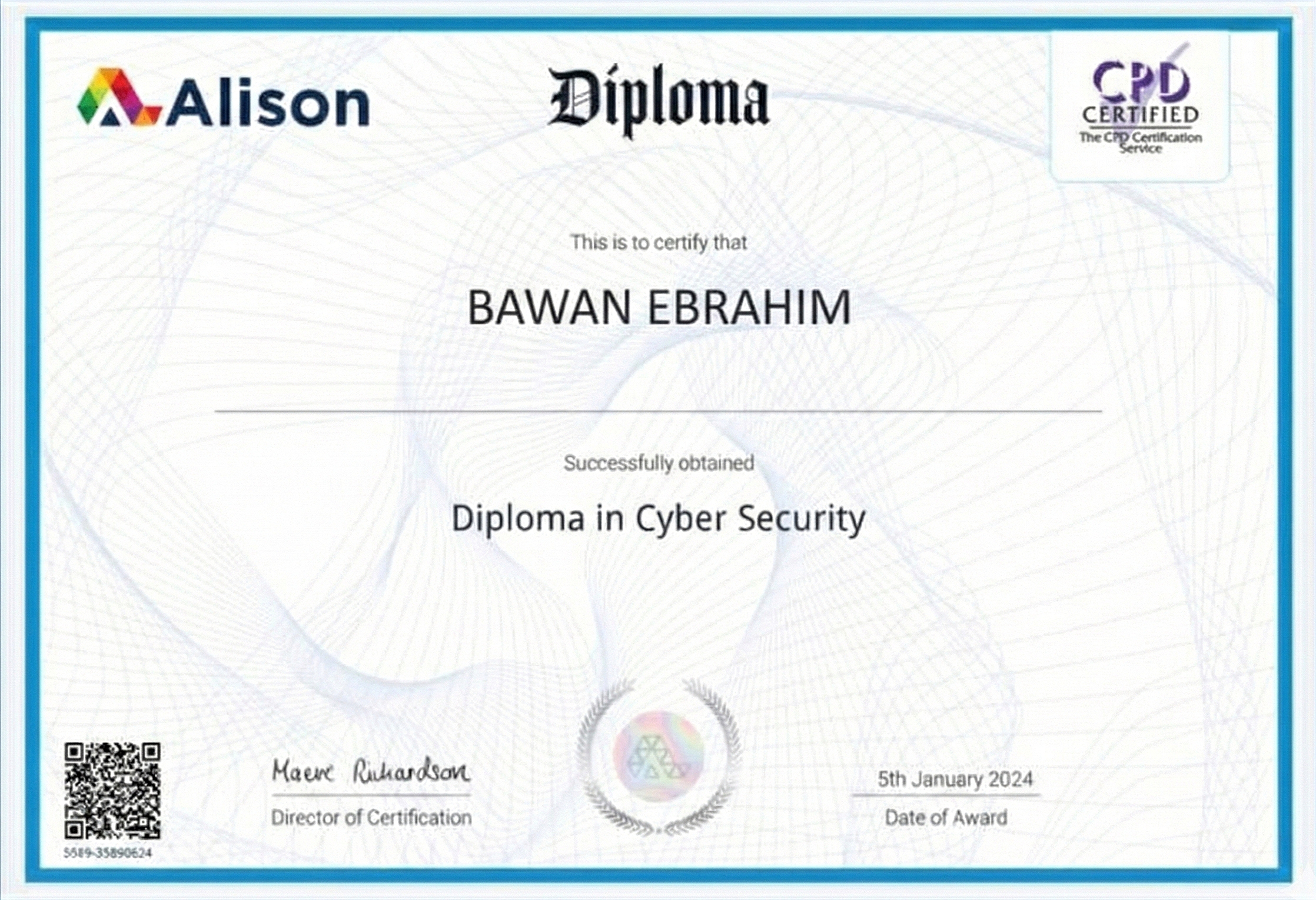 Cyber Security Certificate
